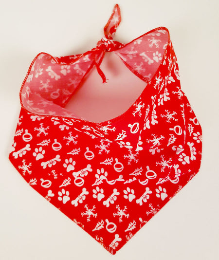 SA3106 Christmas Doggie Bandana, Red
