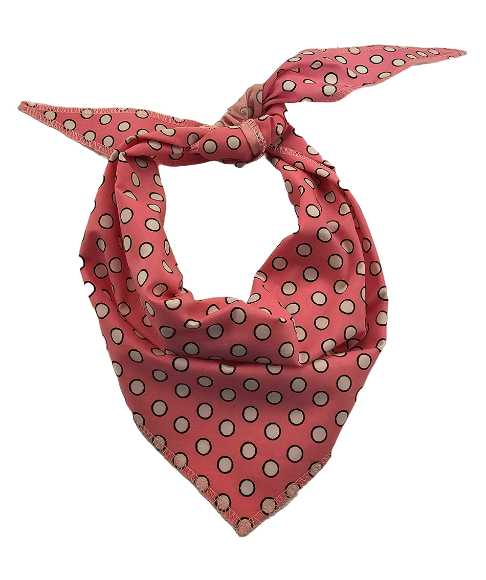 S3264 Casual Pink Polka, Bandana