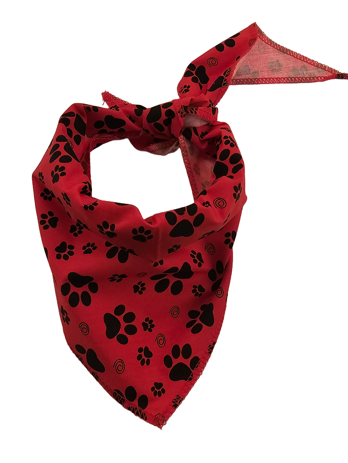 S3266 Paws Bandana, Red