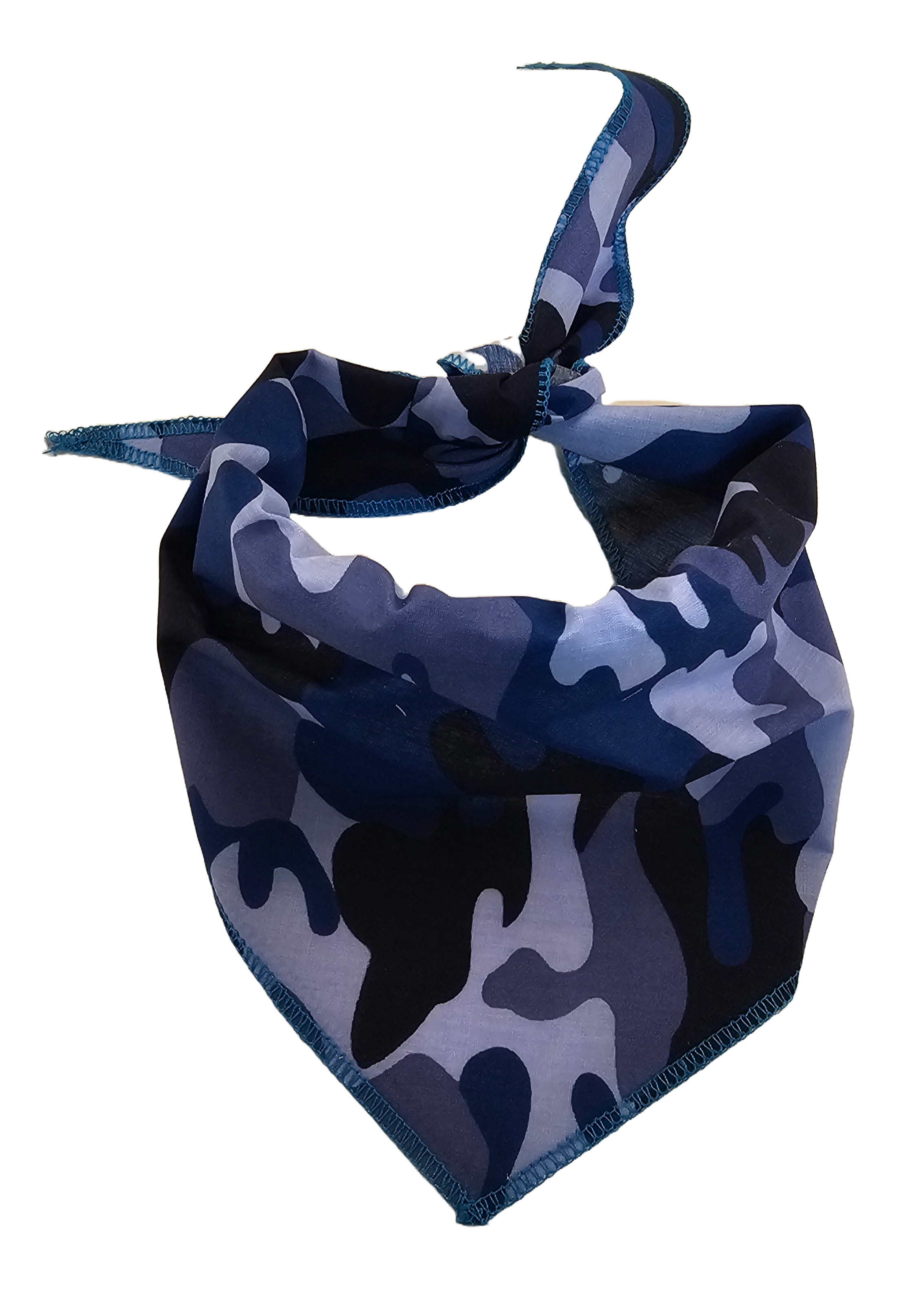 S3271 Blue Camouflage Bandana