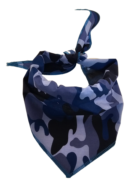 S3271 Blue Camouflage Bandana