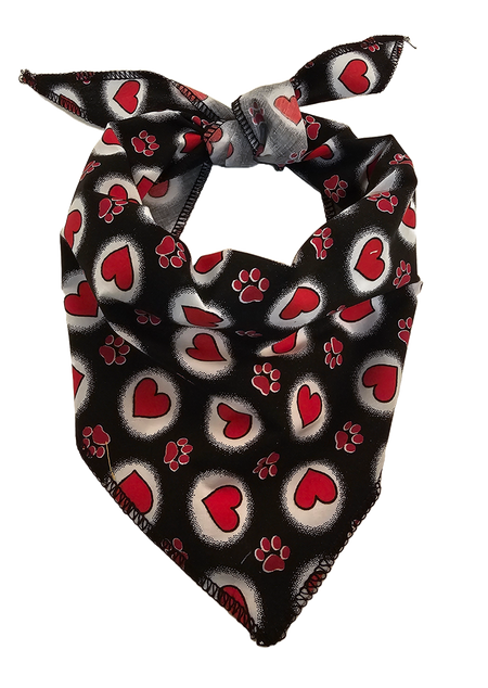 S3275 Hearts & Paws Doggie Bandana