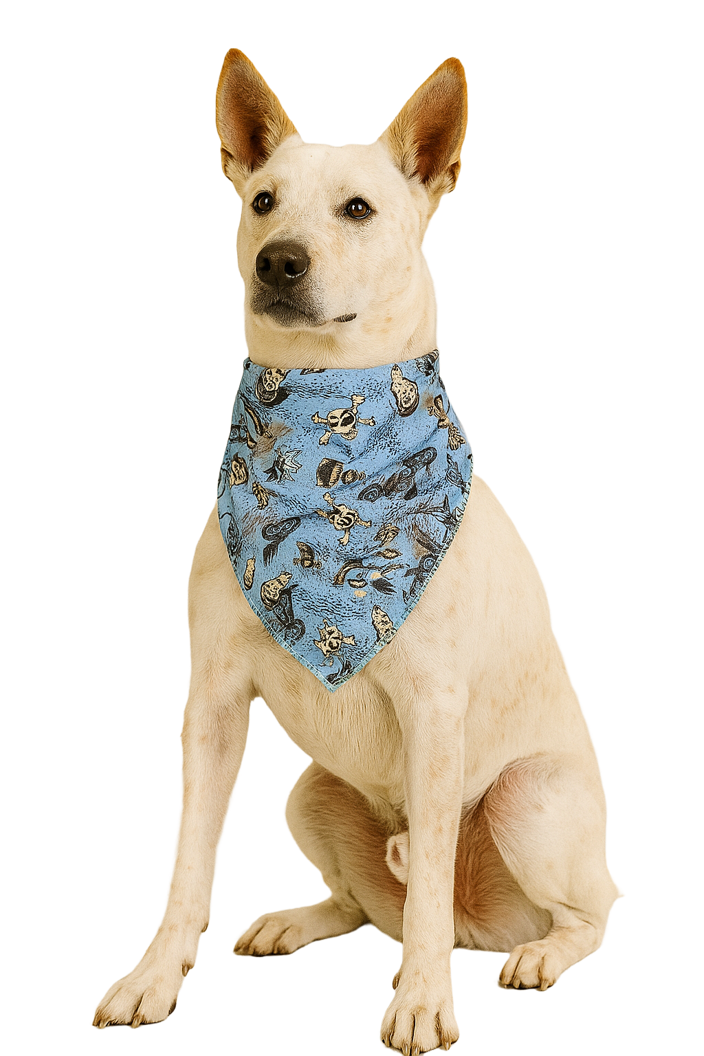 S3103 Dog Rider Bandana, Blue