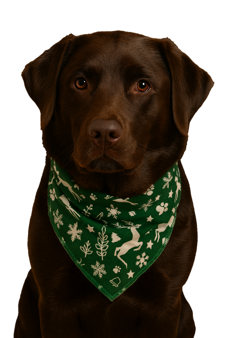 S3010 Christmas Bandana Green