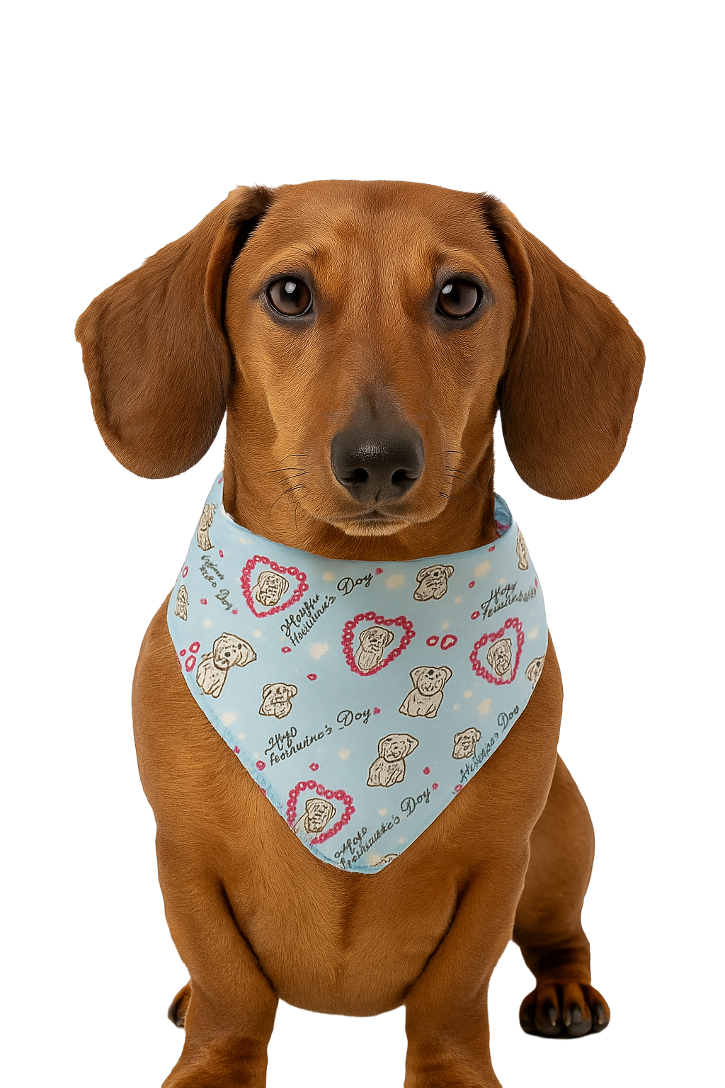 S3120 Valentine's Day Doggie Bandana, Blue