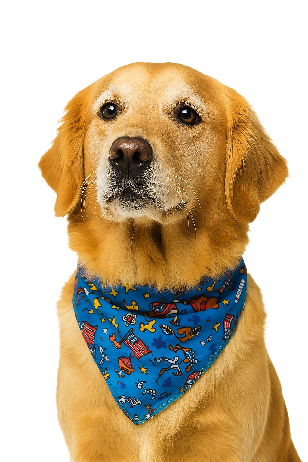S3127 American Eagle Flag Doggie Bandana, Blue
