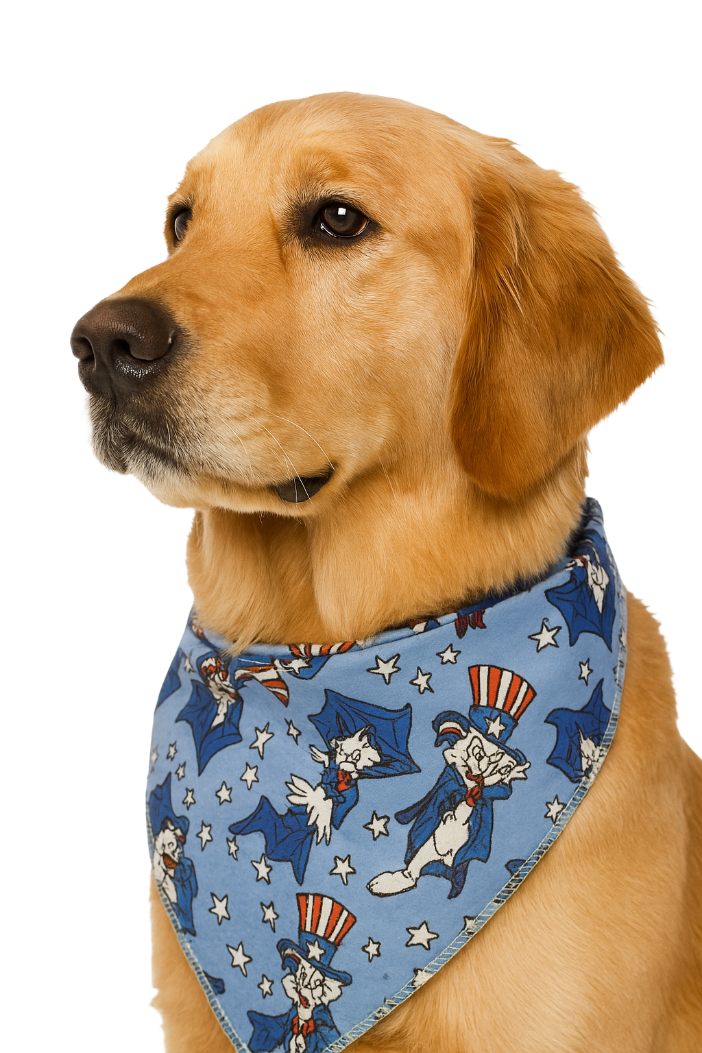 S3128 Uncle Sam Doggie Bandana, Blue