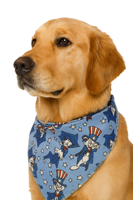 S3128 Uncle Sam Doggie Bandana, Blue