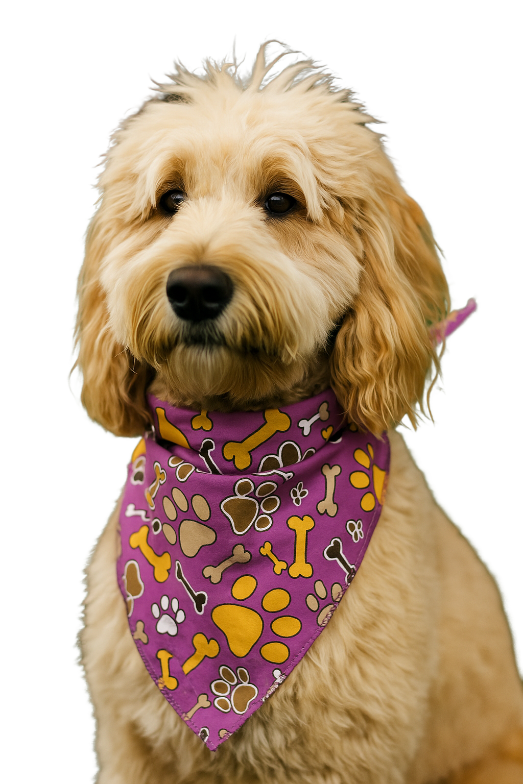 S3130 Paws & Bones Bandana, Purple