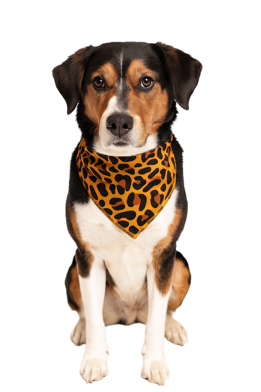 S3132 Leopard Print Doggie Bandana