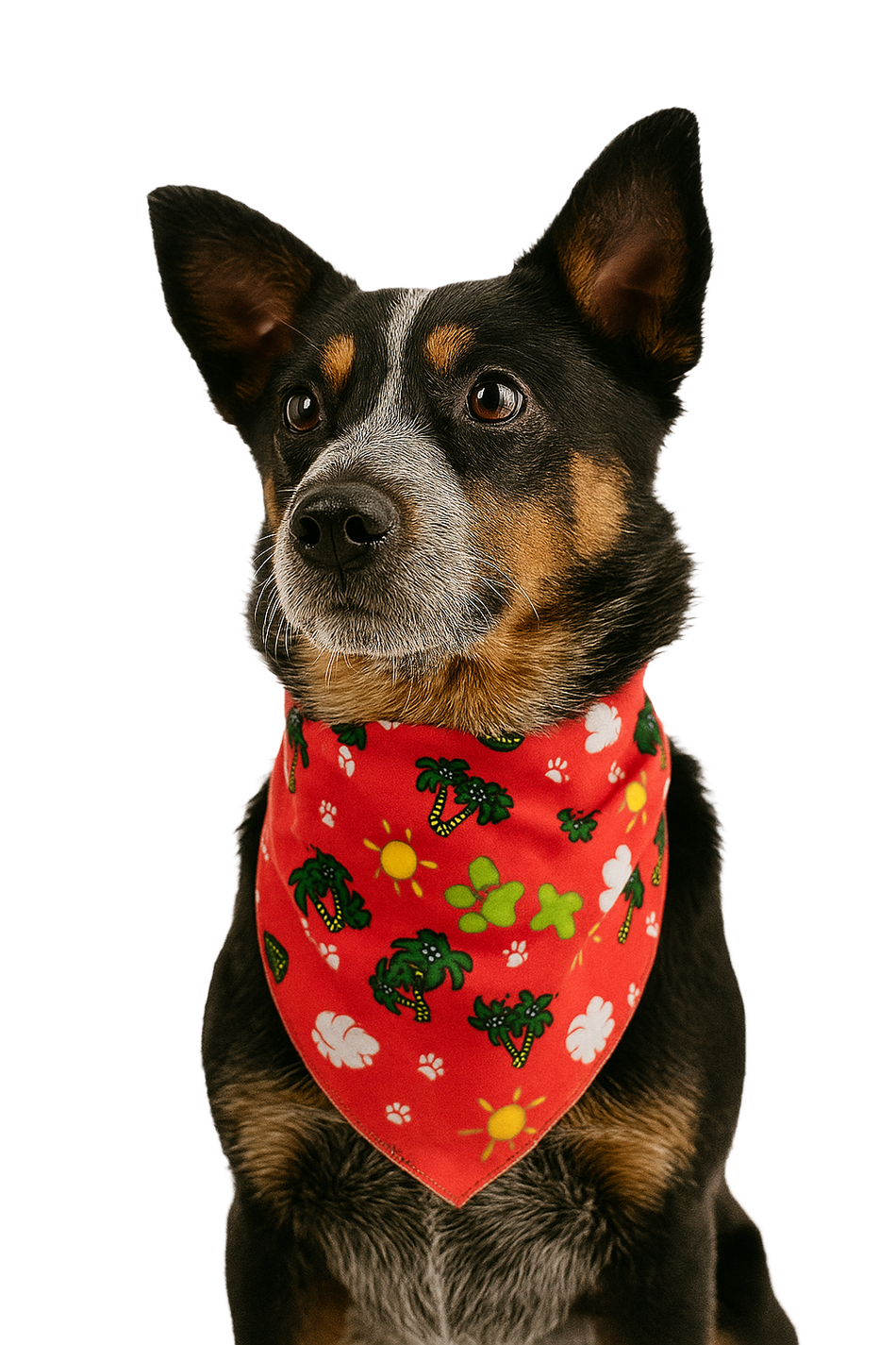 S3142 Summer Bandana Red