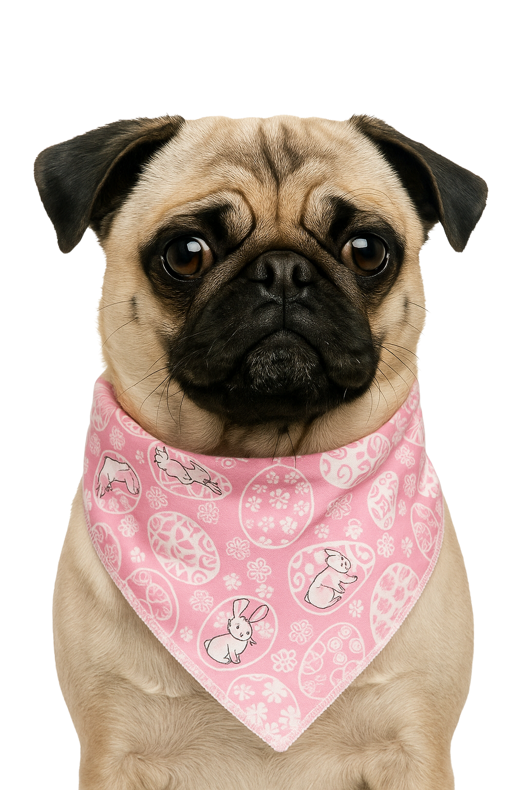 S3147 Easter Eggs Doggie Bandana, Pink