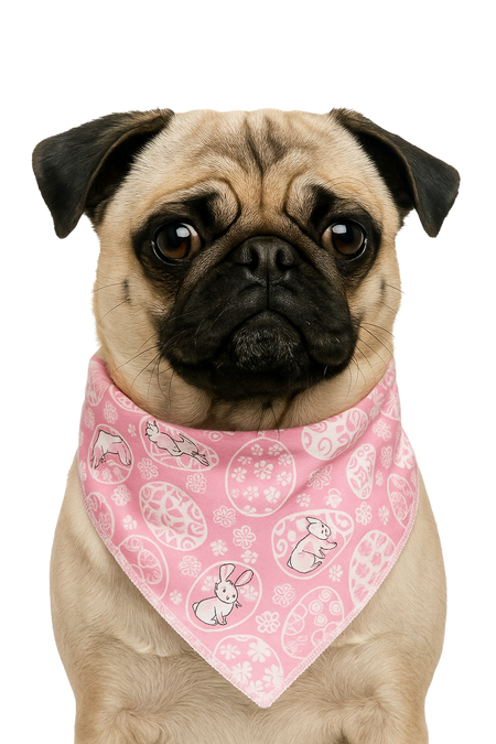 S3147 Easter Eggs Doggie Bandana, Pink