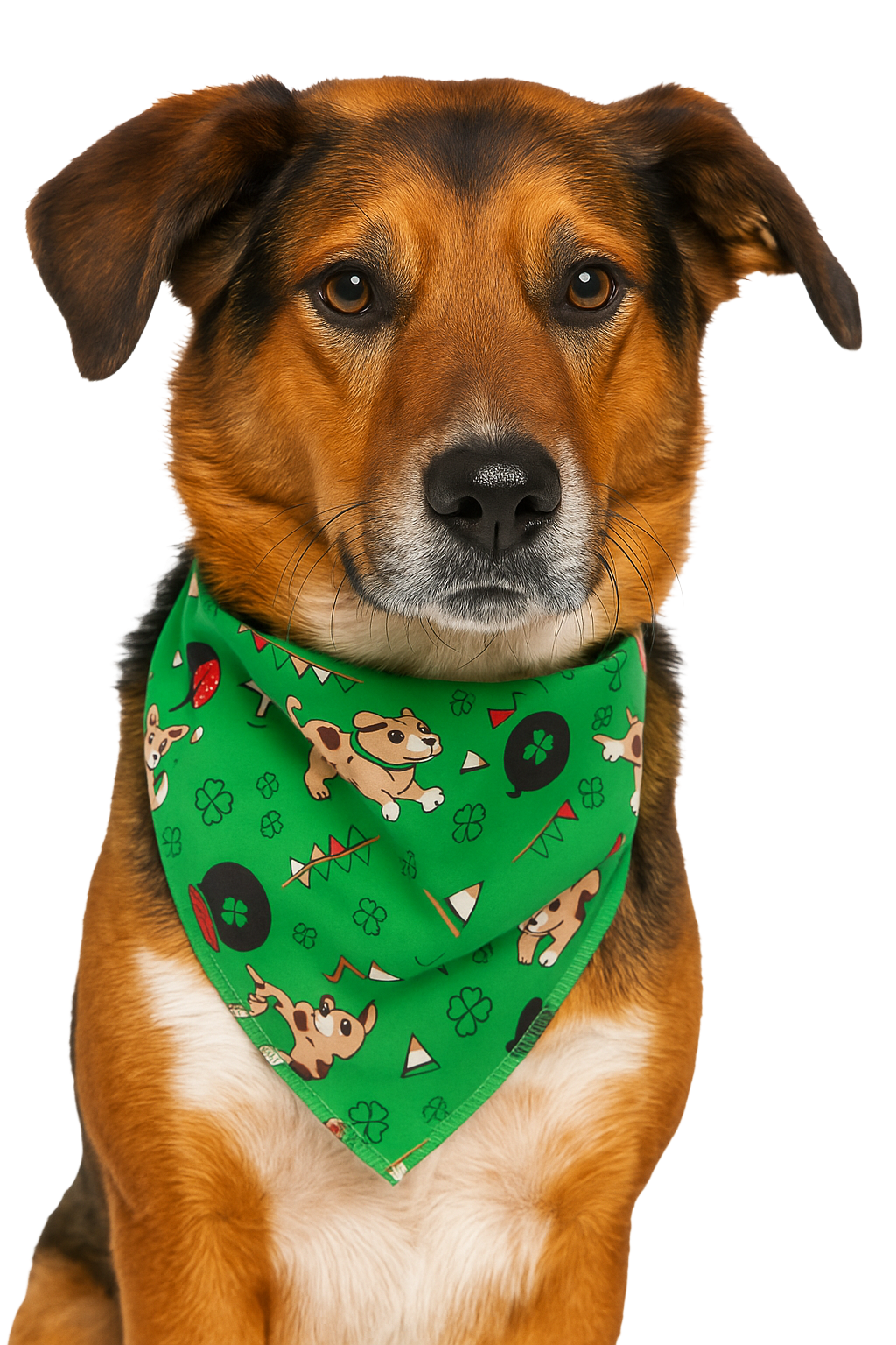S3205 St. Patrick's Day Doggie Bandana, Green