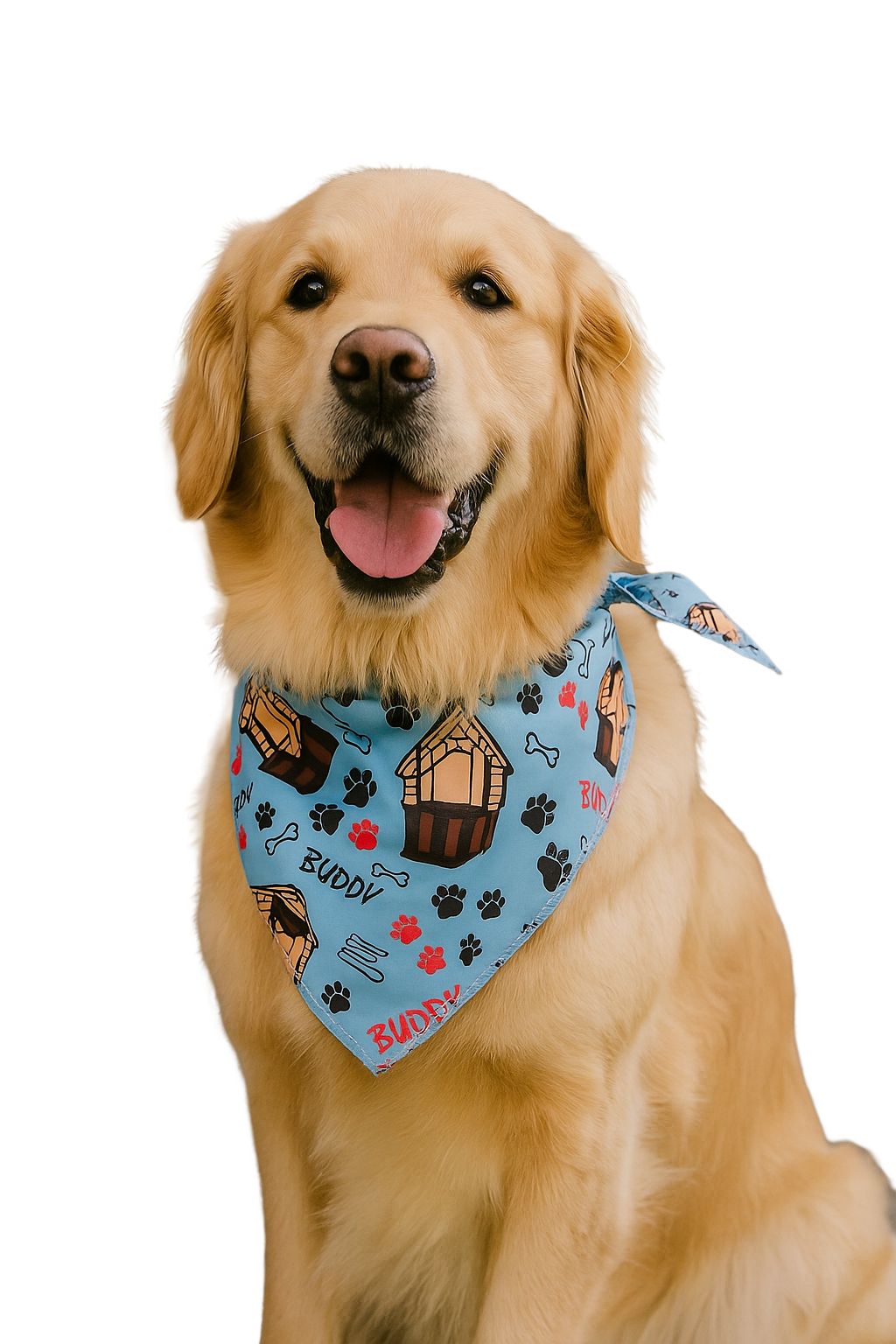 S3208 Buddy Doggie House Bandana, Blue