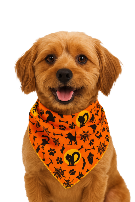 S3214 Halloween Bandana Orange