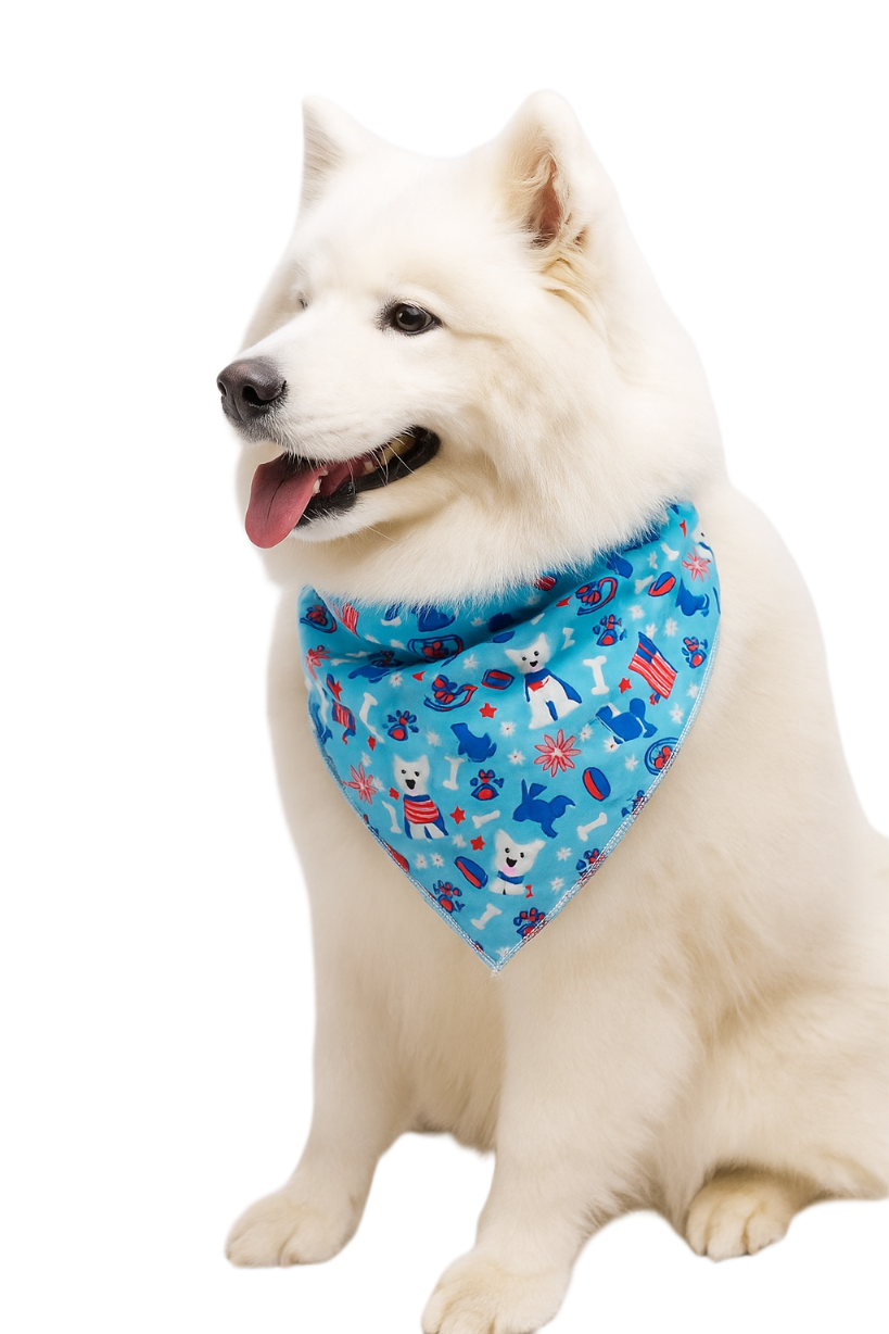 S3236 American Doggie Bandana, Blue