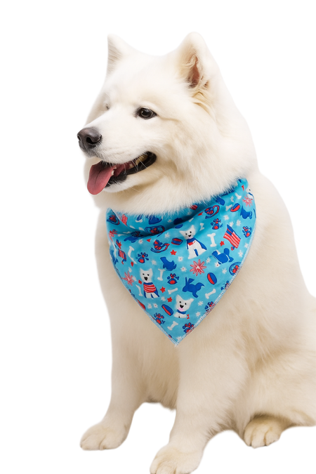 S3236 American Doggie Bandana, Blue