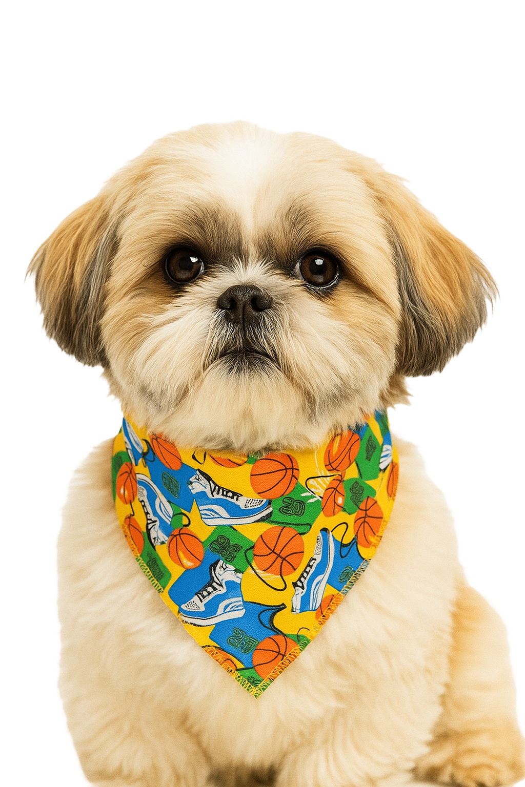 SA3025 Basketball Doggie Bandana, Orange