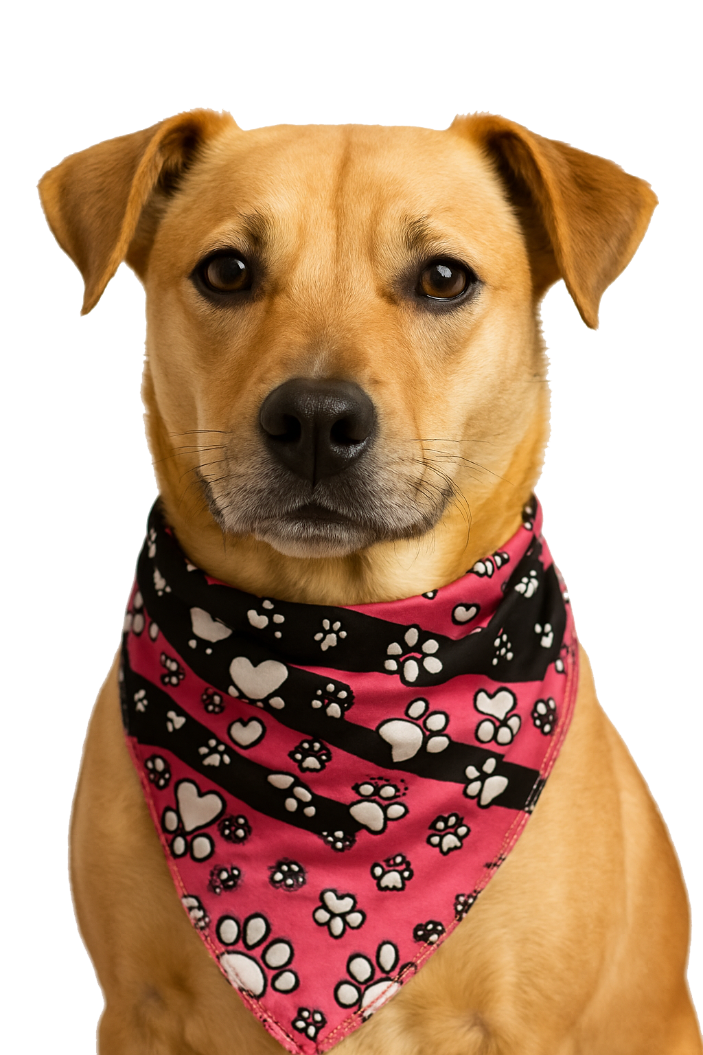 S3260 Paws & Bones Bandana, Pinky