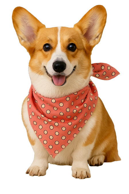 S3264 Casual Pink Polka, Bandana