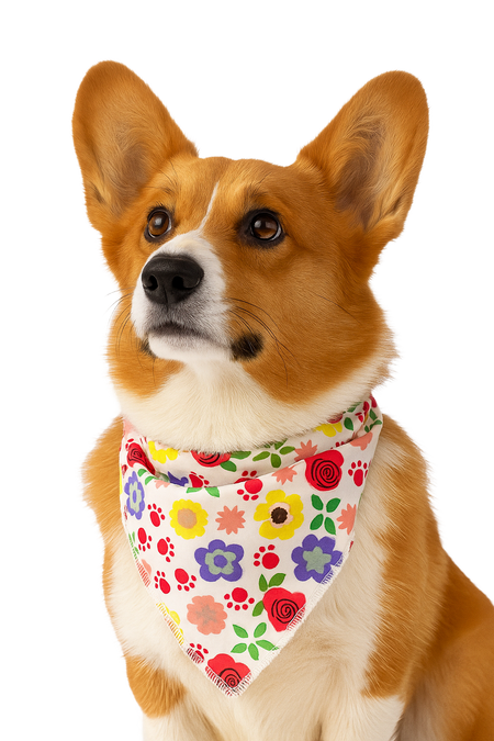 S3274 Flowers  Bandana