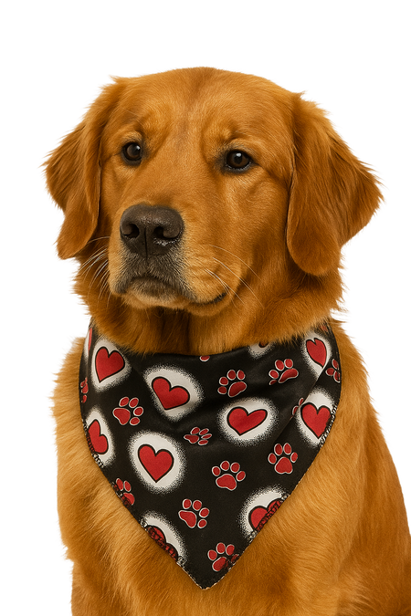 S3275 Hearts & Paws Doggie Bandana