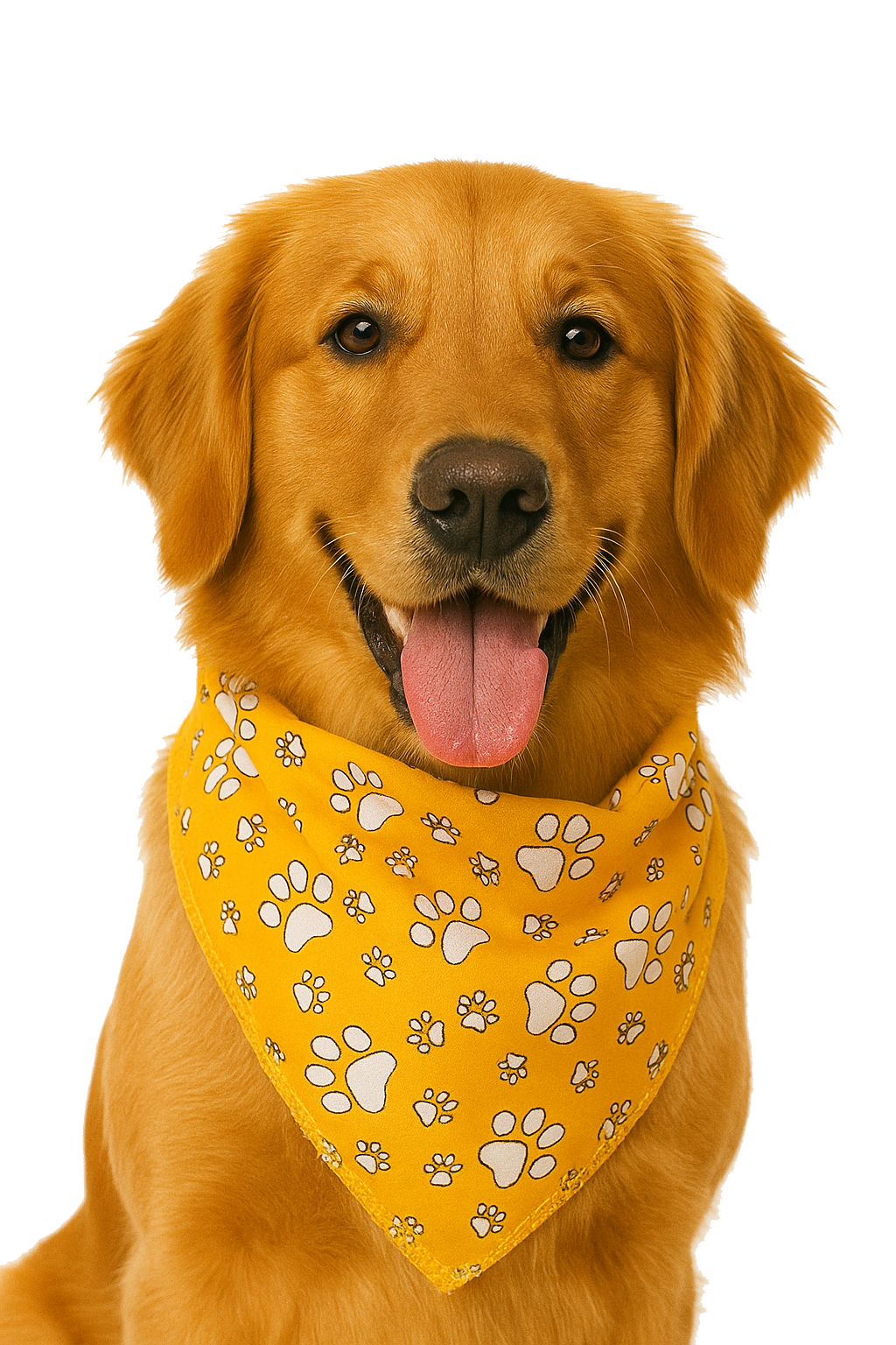 S3044  White Paws Bandana