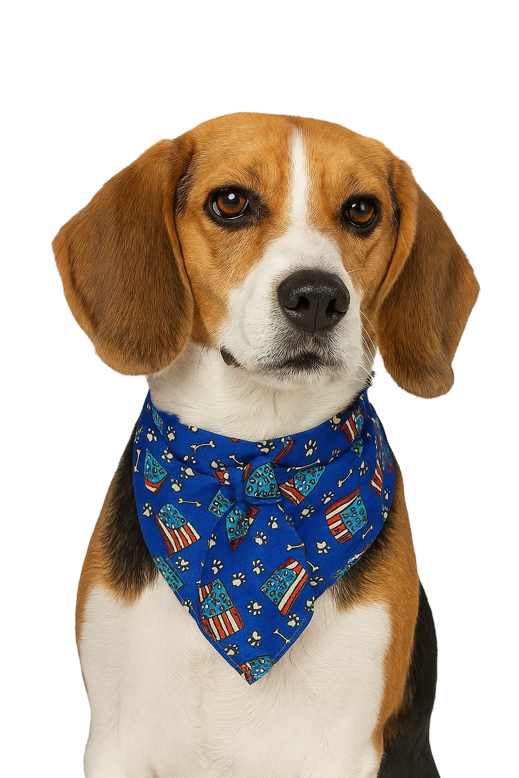 S3005 Patriotic Doggie Bandana, Blue