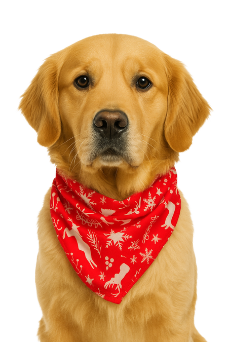S3099 Christmas Bandana Red