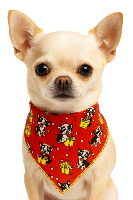 SA3101 Christmas Bandana, Red