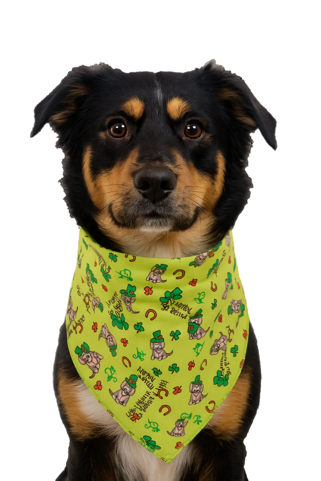 SA3121 Happy St. Patrick's Day Doggie Bandana, Green