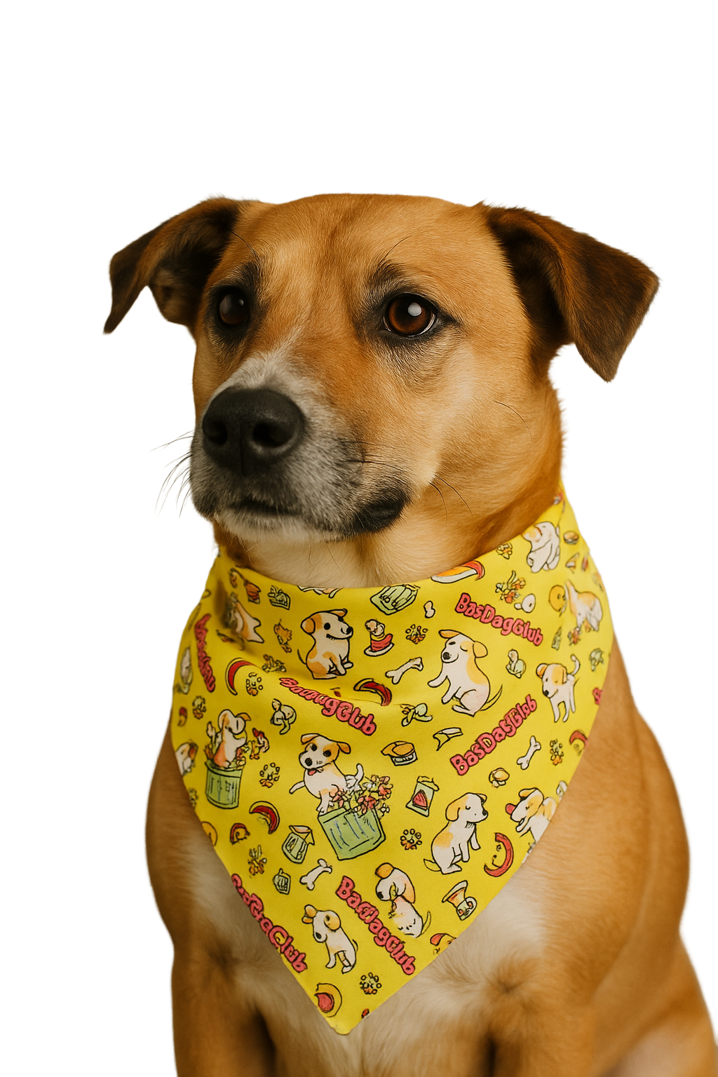 SA3045 Bad Dog Club Bandana, Yellow