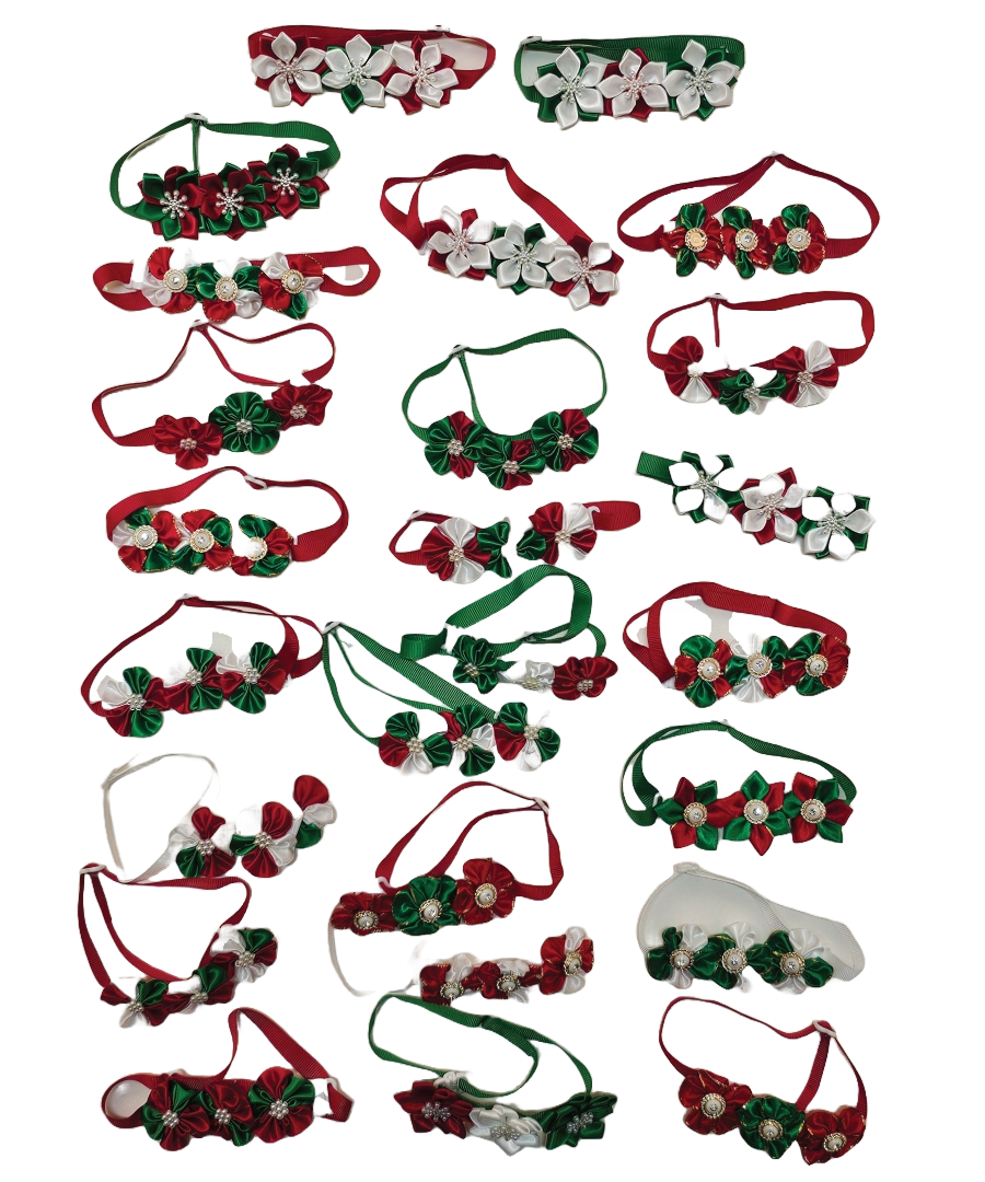 FC2 12 Mix Pack Christmas Flower Collars