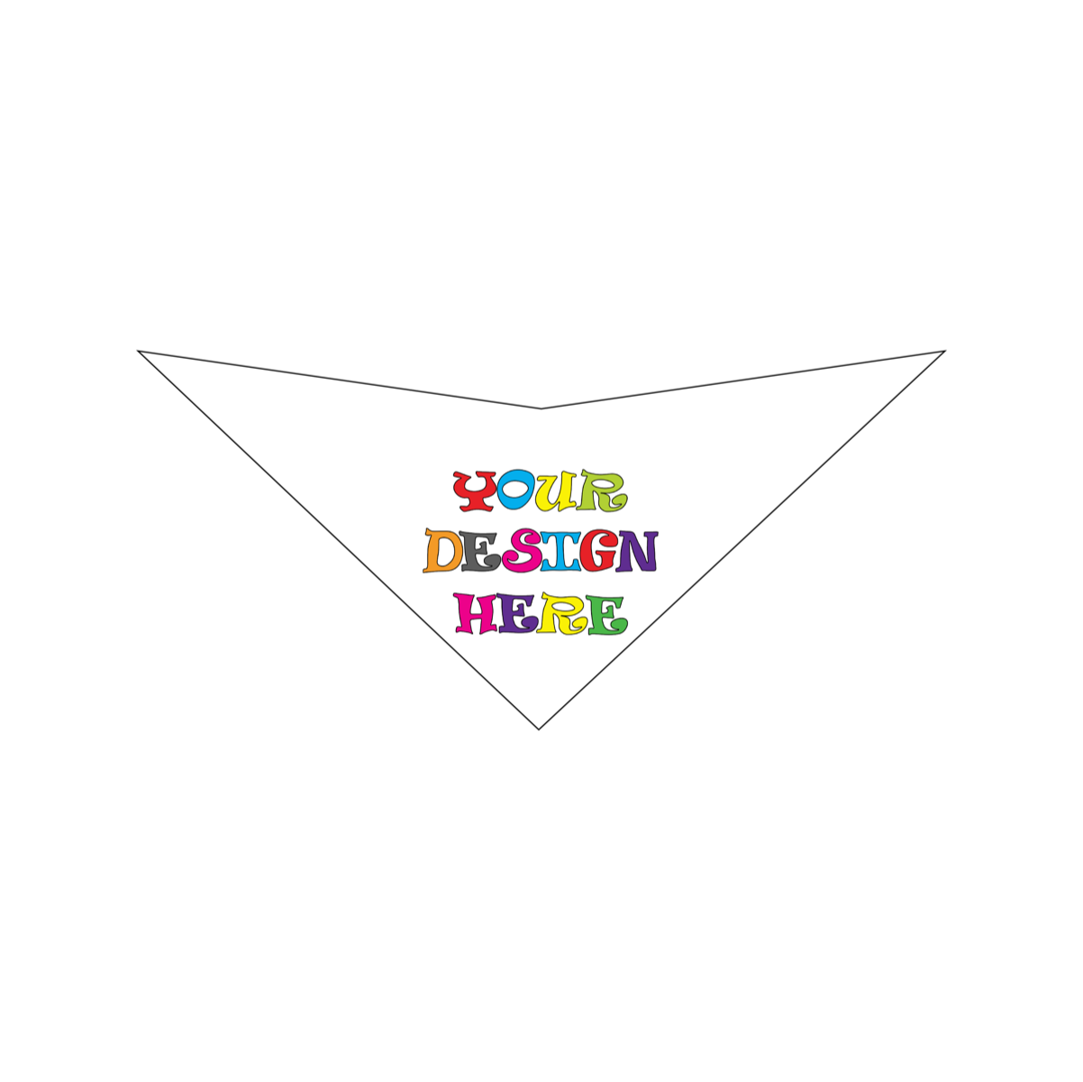 SA3505 Full Color All Over Print, Triangle Bandana