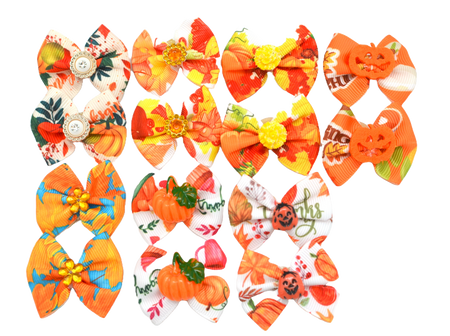 PKB11 24 Mix Pack Fall & Thanksgiving Bows
