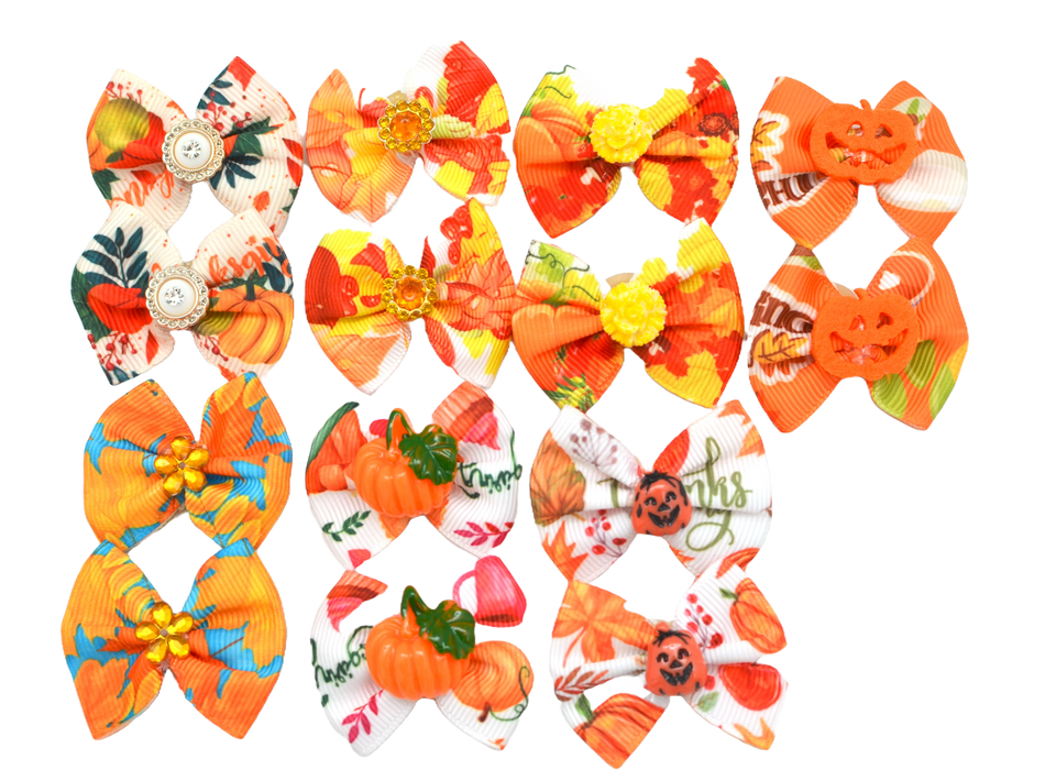 PKB11 24 Mix Pack Fall & Thanksgiving Bows