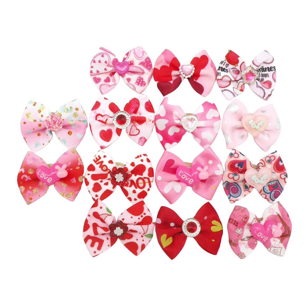 PKB7 24 Mix Pack Valentine's Day Bows