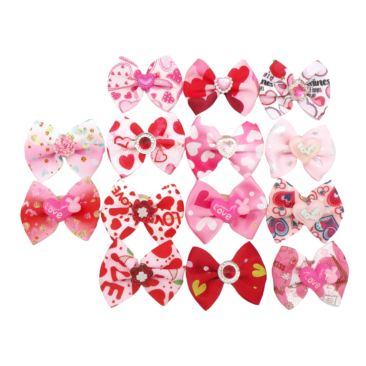 PKB7 24 Mix Pack Valentine's Day Bows