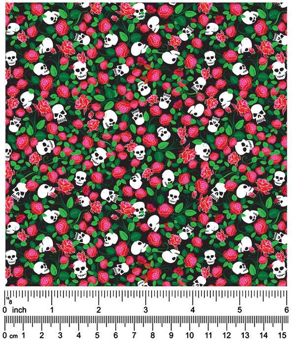 F7024 Skull Doggie Fabric