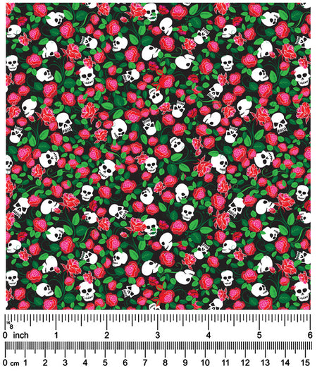 F7024 Skull Doggie Fabric