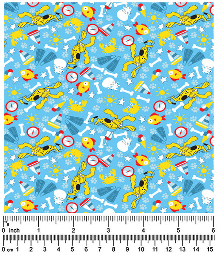 F7026 Summer Doggie Fabric