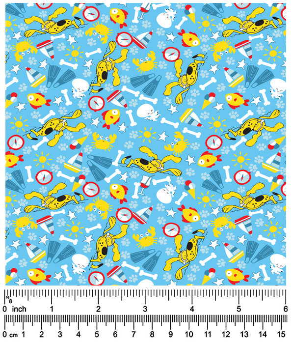 F7026 Summer Doggie Fabric
