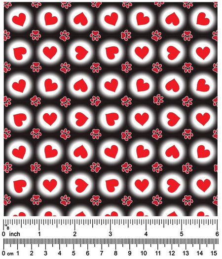 F7275 Hearts & Paws Valentine's Fabric