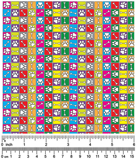 FA7099 Paws & Bones Bandana