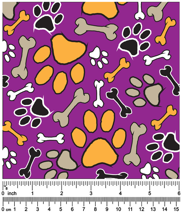 F7130 Halloween Fabric Purple
