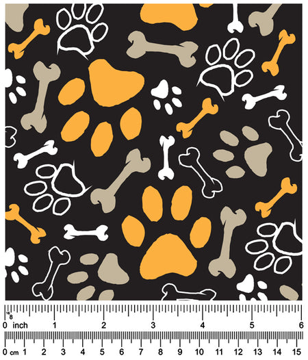 F7131 Halloween Fabric Black