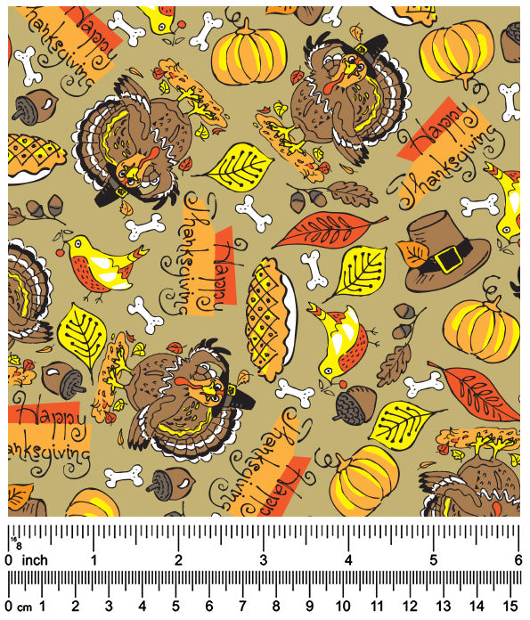 F7182 Thanksgiving Fabric