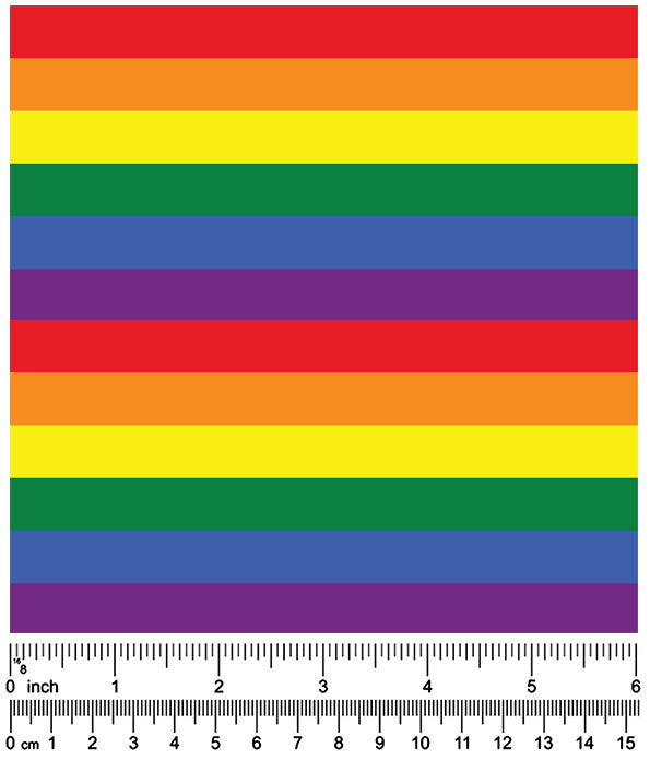 F7173 Rainbow  Stripes Fabric