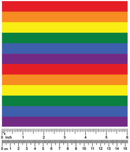 F7173 Rainbow  Stripes Fabric